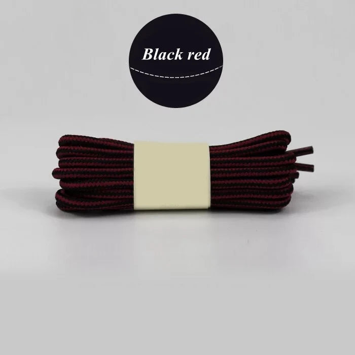 1 Pair 18 Colors Striped Double Color Shoe laces Round Outdoor Sneakers Shoelaces Cotton Boots Shoelace 70CM 90CM 120CM 150CM