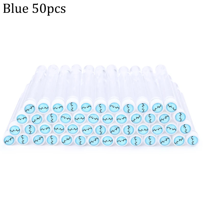 Reusable Eyebrow Brush Tube Disposable Eyelash Brushes Mix Eyebrow Brush with New Eelash Resin Drill Replaceable Makeup Brushes