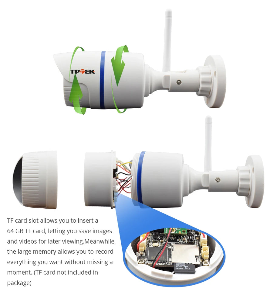4MP 1080P IP Camera Outdoor WiFi Home Security Camera Wireless Surveillance Wi Fi Bullet Waterproof IP Video HD Camara CamHi Cam