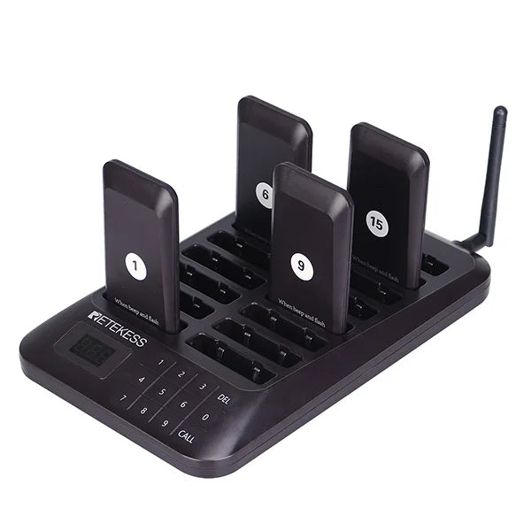 RETEKESS TD157 Restaurant Pager System Pagers 984ft Long Range Beepers for Food Truck Bars  Food Court No Vibration Mode