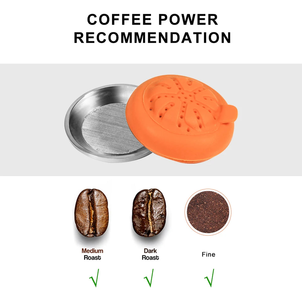 iCafilas For Didiesse Frog Reusable Coffee Capsules Revolution Refillable Stainless Steel Coffee Capsule Pod