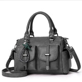 Luxury Brand Designer Women'S Handbag Fashionable Soft Leather Shoulder Bag Large Capacity Crossbody Bag Classic Retro Tote Bag