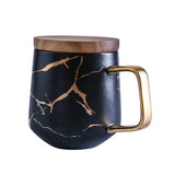 Coffee Mugs Marble Gold Inlay Mug Breakfast Mug Office Home Drinkware Milk  Cup Dropshipping