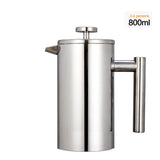 1.5L / 2L Coffee Maker French Press Stainless Steel Espresso Coffee Machine French Press Double-Wall Insulated Coffee Tea Maker