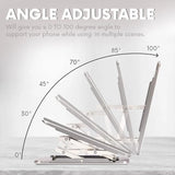 Phone Tablet Lazy Person Stand Ultra-Thin Stick On Adjustable Phone Stand Lightweight Foldable Cellphone Stand For Smartphone