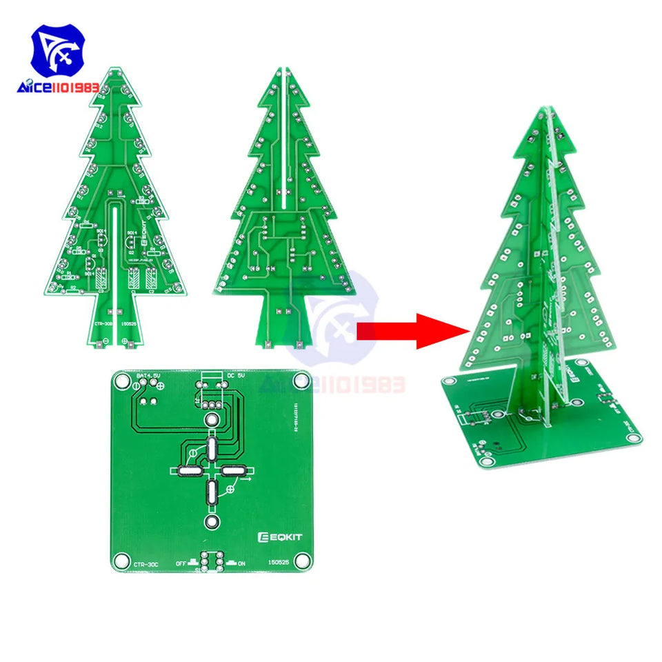DIY Electronic Kit PCB Soldering Practice Electronic Circuits Kit