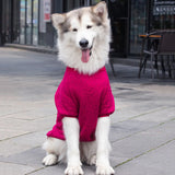3XL-9XL Winter Warm Large Dog Clothes For Big Dogs Sweater Hoody Pet Wool Sweatshirt Coat For Labrador Samoyed Retriever Alaskan