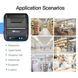 MHT-P29L Milestone Bluetooth 80mm Usb Thermal Receipt Printer Mini Tag Barcode Sticker Printer Receipt Printing Machine