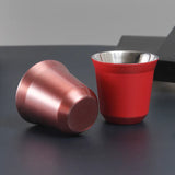 Custom Name Stainless Steel Espresso Cups Double Wall Insulated Cups Demitasse Cups Coffee Cup For Drinking Coffee, Gift for Him