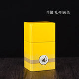 Tea Tinplate Sealed Box, Pu'er Organizer, Square Thick Metal Empty Tea Packaging, Built-in Sealed Bag
