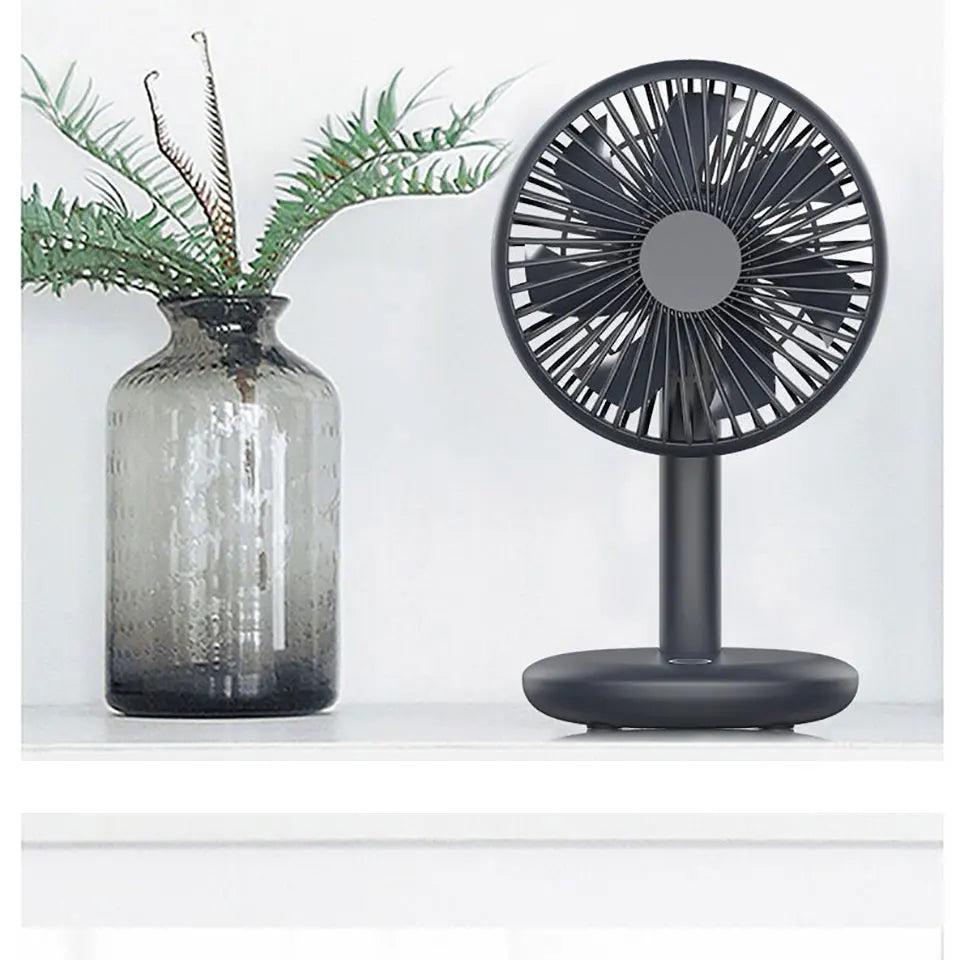 THANKSHARE Desktop Fan 2000mAh Battery Capacity USB Charging Desk Super Mute Laptop Cooler Desktop Fan 4 Speed Cooling Gadgets