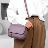 Genuine Leather Women's Casual Fashion Bag Women Messenger Bag Small Shoulder Bag Crossbody Bags for Real Cowhide Women Handbags
