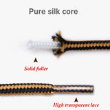 1 Pair 18 Colors Striped Double Color Shoe laces Round Outdoor Sneakers Shoelaces Cotton Boots Shoelace 70CM 90CM 120CM 150CM