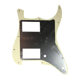 Guitar Pickguard - For FD Strat Left Handed 11 Screw Holes HH PAF Humbucker Scratch Plate 2 Control Holes Various Color Choice
