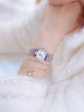 Women Luxury Brand Watch 2025 Dress Silver Gold Women Wrist Watch Quartz Diamond Ladies Watches Female Clock Bayan Kol Saati