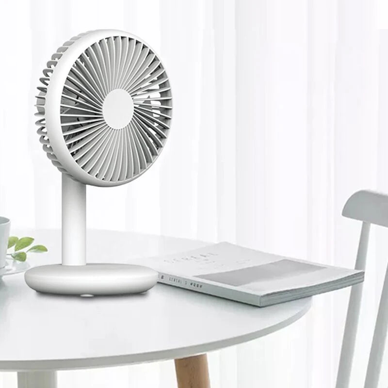 THANKSHARE Desktop Fan 2000mAh Battery Capacity USB Charging Desk Super Mute Laptop Cooler Desktop Fan 4 Speed Cooling Gadgets