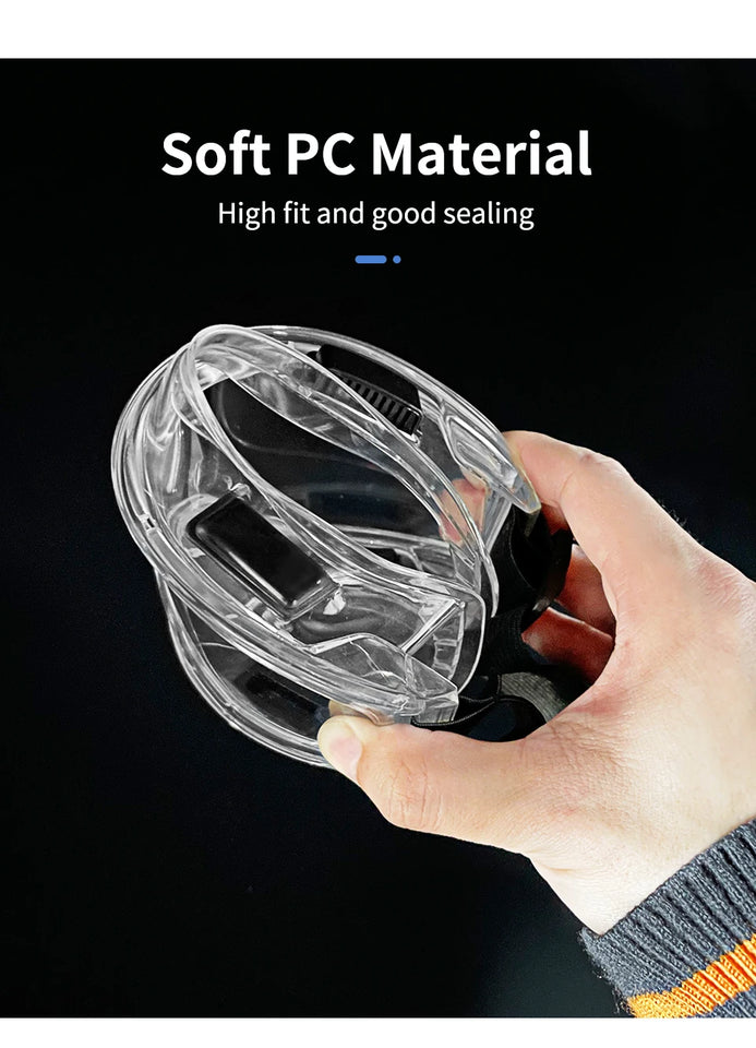 Anti-Fog Safety Goggle Anti-Splash Anti-Shock Dust-Proof Motorcycle Riding Sand-Proof Transparent Laboratory Protective Glasses