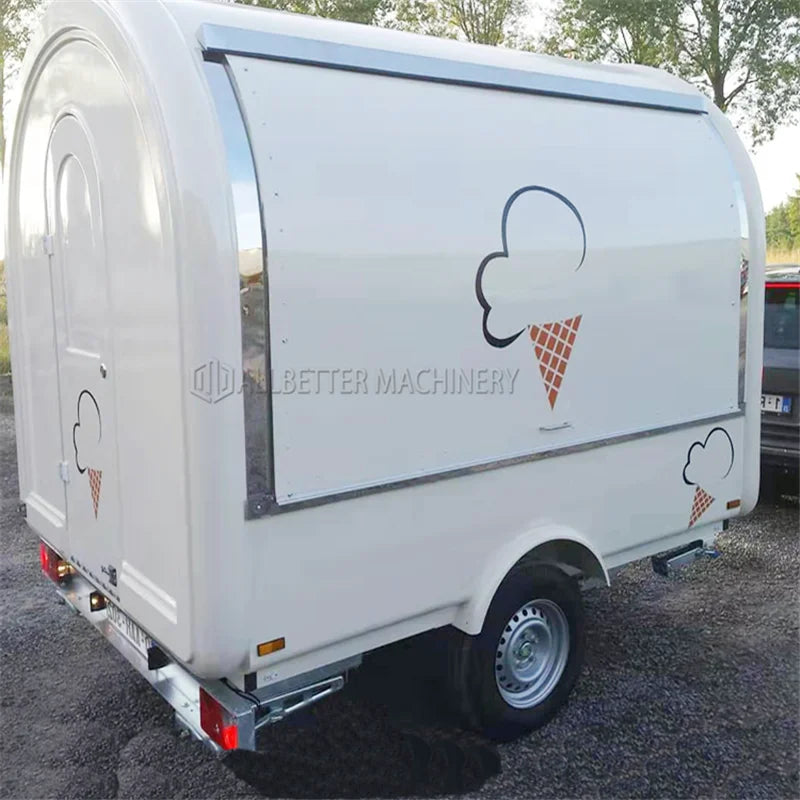 Customized Mini Street Fruit Candy Coffee Food Truck Mobile Kitchen Vending Food Trailers With Equipment Food Cart