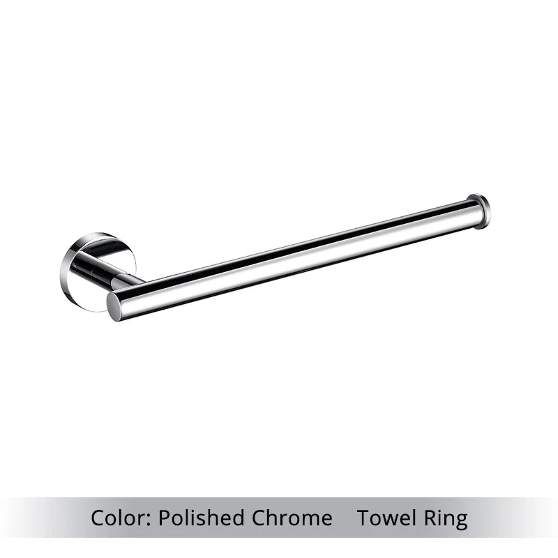 Bathroom Accessories Hardware Set Kit Towel Bar Wall Mount Matt Black Toilet Paper Holder Hand Robe Hook Hanger Stainless Steel