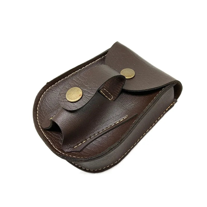 Slingshot Catapult Bag Steel Ball Package PU Leather Back Through The Belt Durable Without Deformation Hunting Bow Outdoor Sport