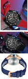 MINI FOCUS Watches Men Blue Silicone Strap Sport Watch Waterproof Luminous Chronograph Quartz Wristwatch часы мужские reloj 0417