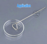 10pcs/lot Lab stainless steel triangular cell spreader For petri dish cells push and scrape Laboratory experiment