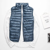 Plus Size 5xl 6xl 7xl Men's Lightweight Water-Resistant Packable Puffer Vest 2024 New Arrivals