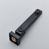 Black Shower Faucets System Bathroom Wall Mounted Rainfall Shower Kit Concealed Embedded Box Hot Cold Water Mixer Tap SUS304
