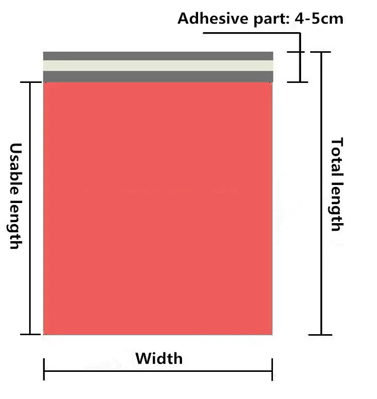 50Pcs Courier Envelope Shipping Packaging Bags Poly Mailer Bag Waterproof Storage Bag Self Adhesive Seal Plastic Packaging Pouch