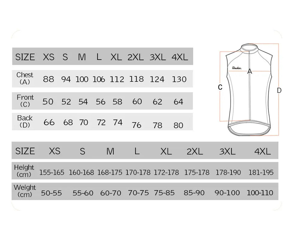 2025 RAUDAX New Cycling Sweatshirt Summer Windproof Lightweight Sleeveless Men's Mountain Bike Tops Racing Gilet Ropa Ciclismo