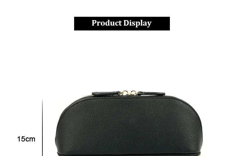Personalized Cosmetic Bag Pu Leather Women Travel Makeup Bag with Jewelry Organizer Case 2 in 1 Ladies Travel Clutch Pouch
