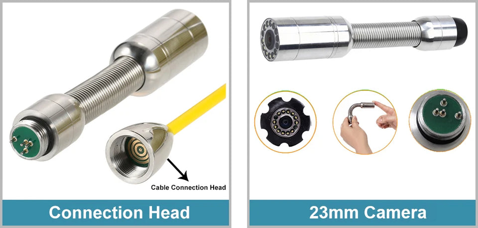 SYANSPAN Well Pipe Inspection Video Camera,Drain Sewer Pipeline Industrial Endoscope Deep Down Hole Underwater Underground Lens