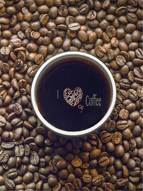 HOMFUN Full Drill Diamond Painting "Coffee landscape" DIY Picture Of Rhinestone 5D Diamond Embroidery Cross Stitch Decor
