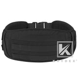 KRYDEX Tactical Waist Belt, MOLLE Soft Wide Padded Battle Belt, Shooting Airsoft Hunting Multi-Function Quick Release Belt
