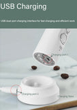 Electric Milk Frother Foam Maker Handheld Foamer High Speeds Drink Mixer Coffee Frothing Wand 3 In 1 Portable Rechargeable