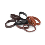 10pcs Genuine Leather Watchband Keeper Ring Hoop Loop Black Brown Coffee Watch Strap Holder Retainer Replacement