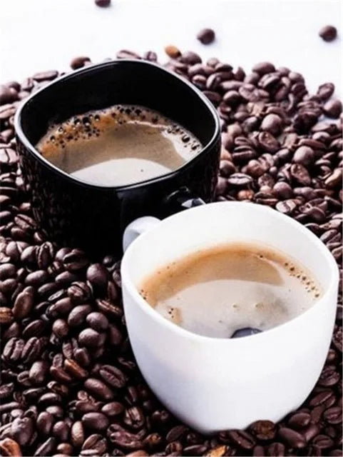 HOMFUN Full Drill Diamond Painting "Coffee landscape" DIY Picture Of Rhinestone 5D Diamond Embroidery Cross Stitch Decor