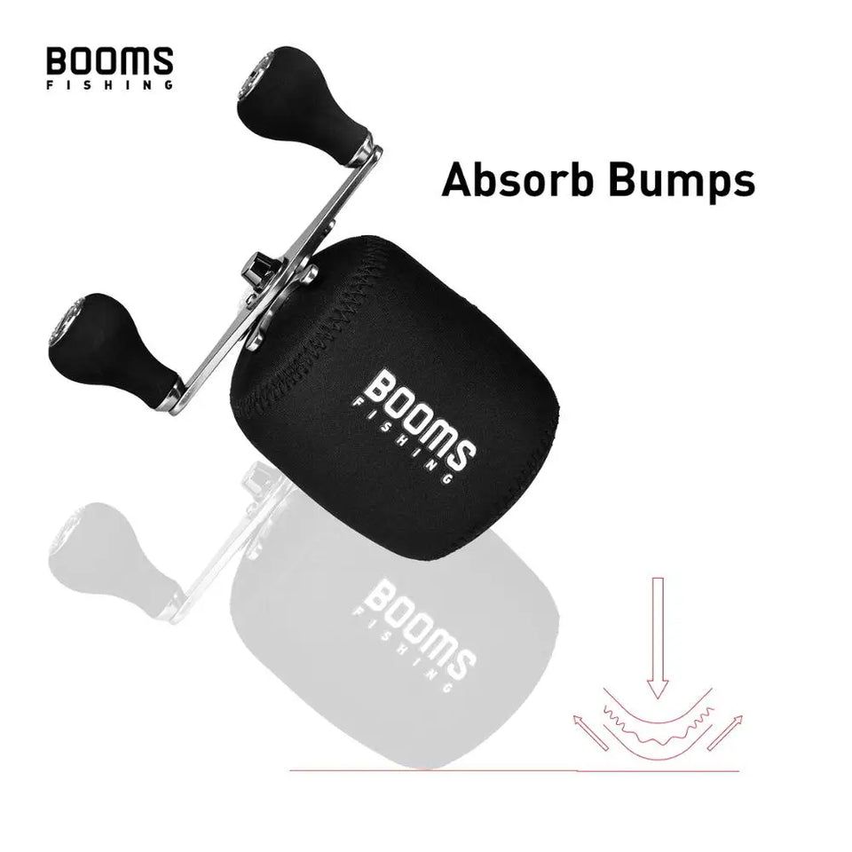 Booms Fishing RC1 Neoprene Drum Fising Reel Bag Cover, Super Light And Strong Protect Case Baitcasting Reel Bags 3 Sizes