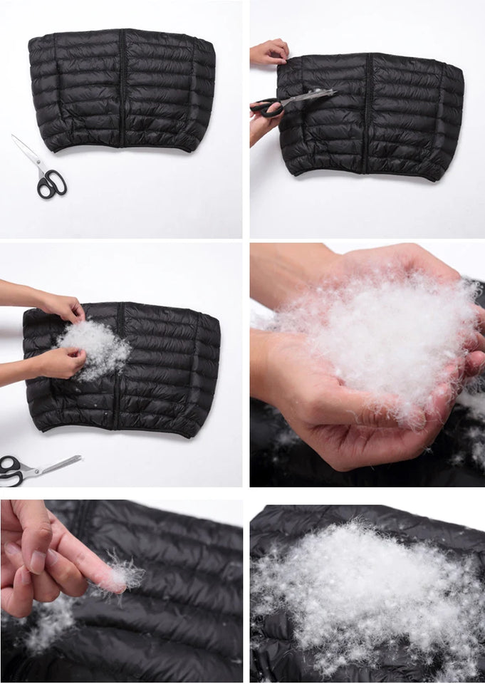Plus Size 5xl 6xl 7xl Men's Lightweight Water-Resistant Packable Puffer Vest 2024 New Arrivals