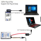 USB 2.0 to IDE SATA S-ATA 2.5 3.5 HD HDD Hard Drive Adapter Converter