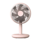 THANKSHARE Desktop Fan 2000mAh Battery Capacity USB Charging Desk Super Mute Laptop Cooler Desktop Fan 4 Speed Cooling Gadgets