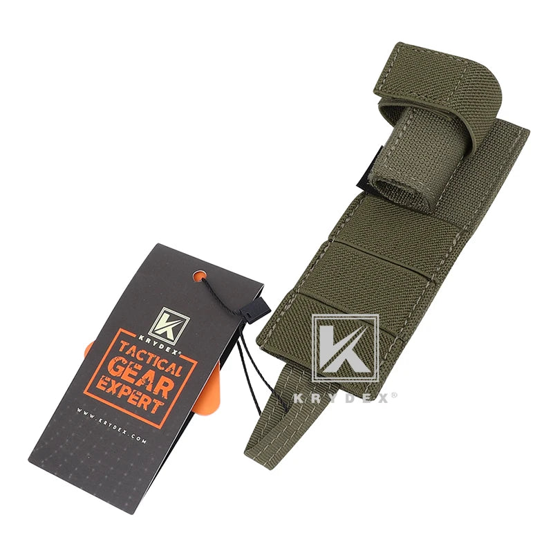 KRYDEX Tactical Modular Radio Antenna Relocation Retention Pouch Small MOLLE Wargame Hunting Hiking Combat Equipment Pouch