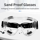 Anti-Fog Safety Goggle Anti-Splash Anti-Shock Dust-Proof Motorcycle Riding Sand-Proof Transparent Laboratory Protective Glasses