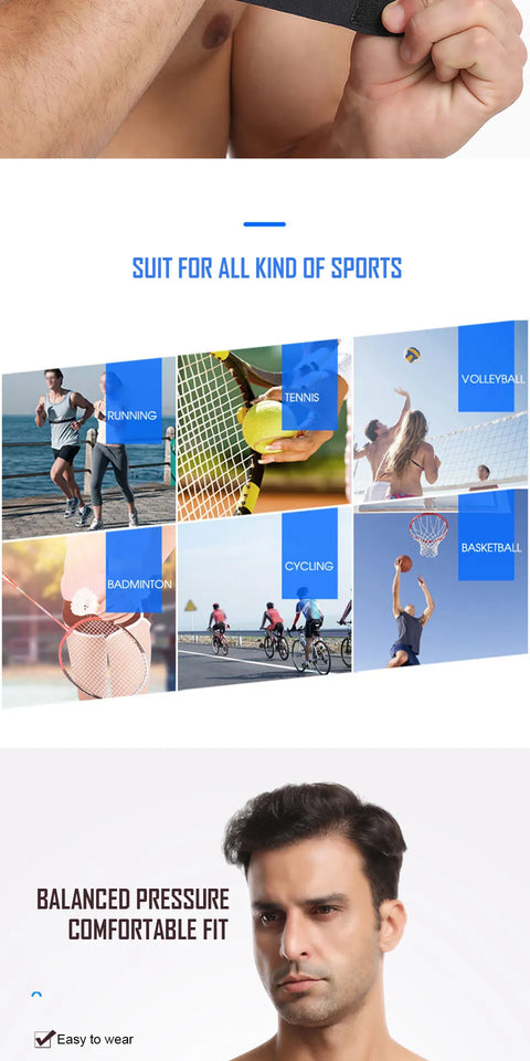AOLIKES Sports Wrist Compression Wraps Wrist Support Brace Strap for Fitness Weightlifting Basketball Tennis Wrist Pain Relief