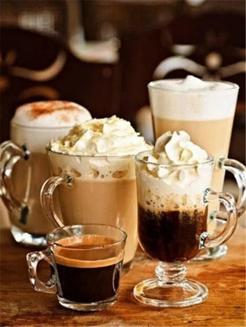 HOMFUN Full Drill Diamond Painting "Coffee landscape" DIY Picture Of Rhinestone 5D Diamond Embroidery Cross Stitch Decor