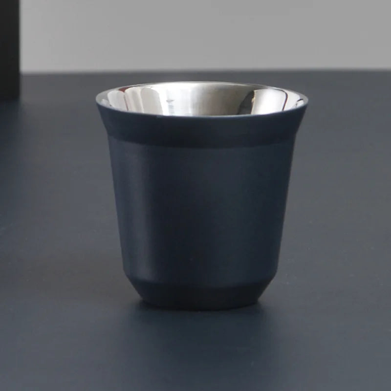 Custom Name Stainless Steel Espresso Cups Double Wall Insulated Cups Demitasse Cups Coffee Cup For Drinking Coffee, Gift for Him