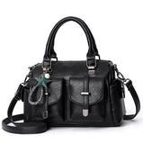 Luxury Brand Designer Women'S Handbag Fashionable Soft Leather Shoulder Bag Large Capacity Crossbody Bag Classic Retro Tote Bag