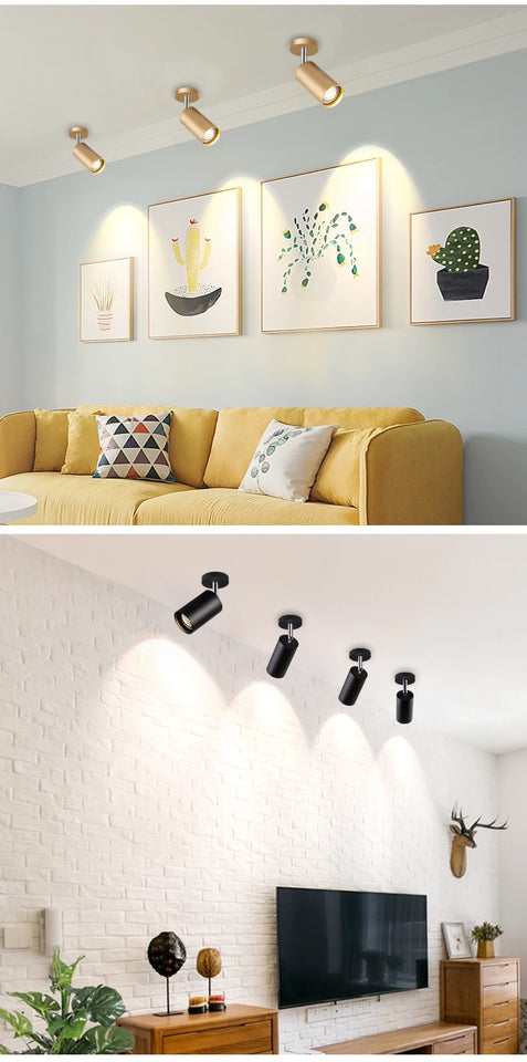 Cob Led Downlight 7W 10W Spot Led Downlights Ceiling Surface Mounted Commercial Clothing Indoor Lighting AC85-265V