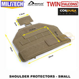 MILITECH NIJ 3A ballistic shoulder protector bulletproof thigh protector NIJ 3A 0101.06 NIJ 0101.07 HG2 deltoid armor protection