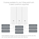 MOES Tuya ZigBee Wireless 9 Scene Switch Push Button Battery Powered Transmitter Smart Life App Automation 1/2/3 Gang